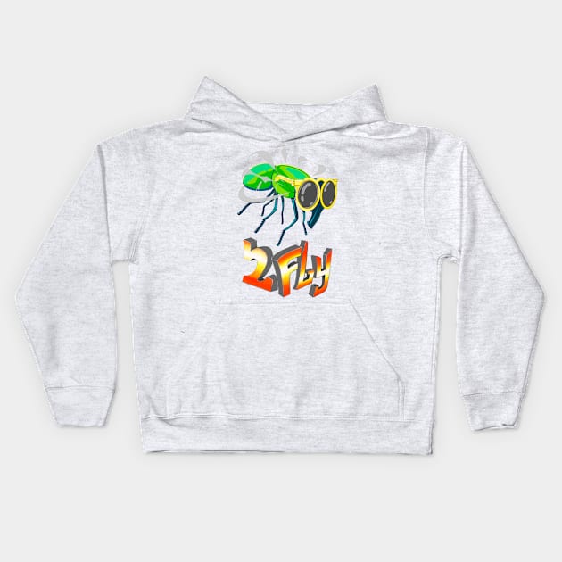 2Fly Kids Hoodie by CivicMonsterDesigns